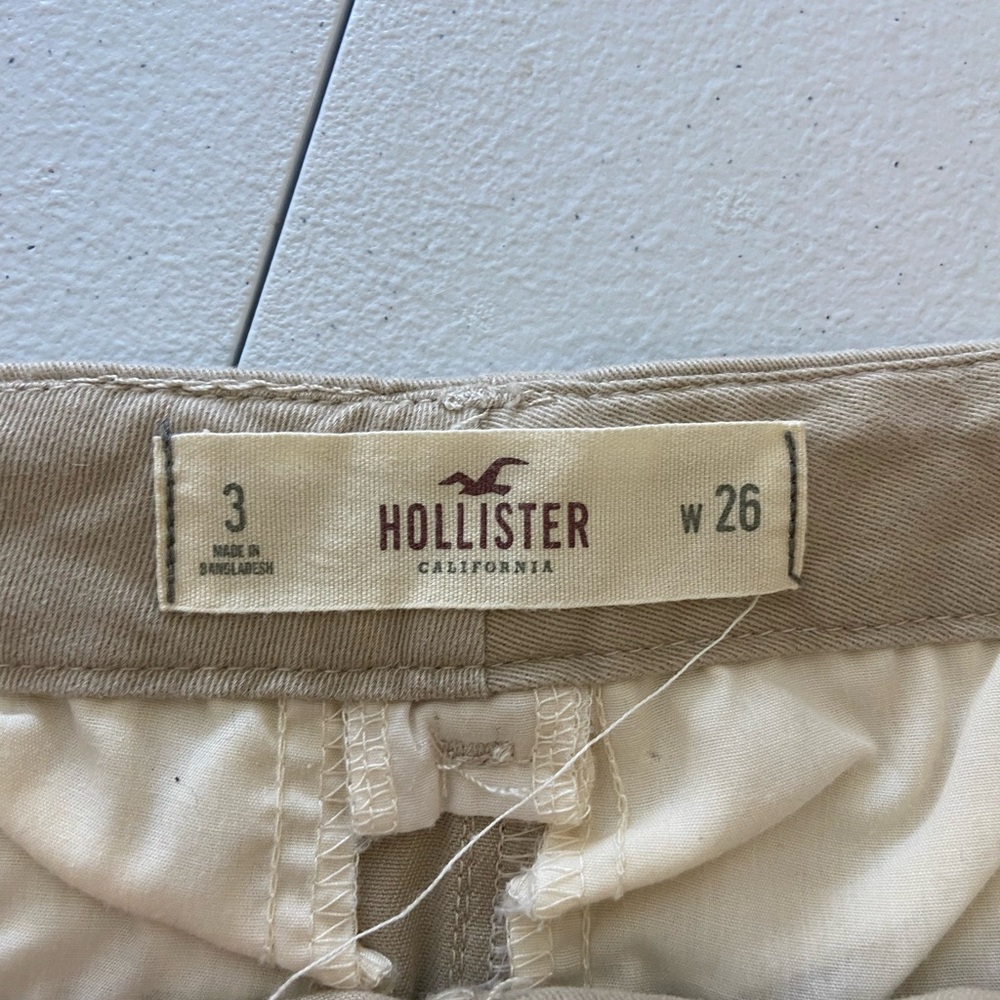 EUC Hollister women’s tan khaki pocket short-shorts summer shorts casual size 3 - Picture 5 of 7